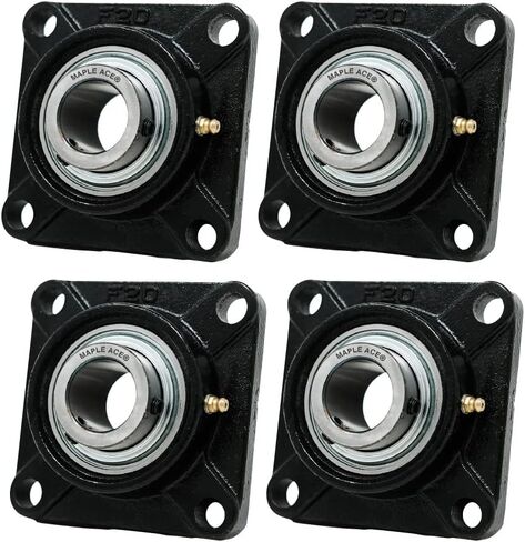 MAPLE ACE UCF205-16 R3 Triple-Lip Seal Flange Bearing 1" Bore 4-Bolt Solid (2Pcs) in Saudi Arabia