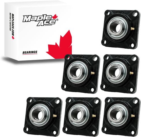 MAPLE ACE UCF205-16 R3 Triple-Lip Seal Flange Bearing 1" Bore 4-Bolt Solid (2Pcs) in Saudi Arabia