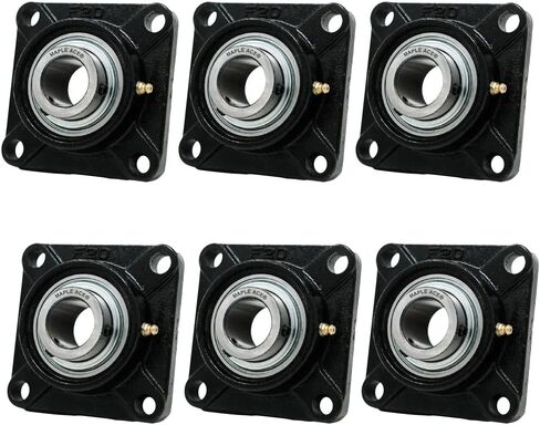 MAPLE ACE UCF205-16 R3 Triple-Lip Seal Flange Bearing 1" Bore 4-Bolt Solid (2Pcs) in Saudi Arabia