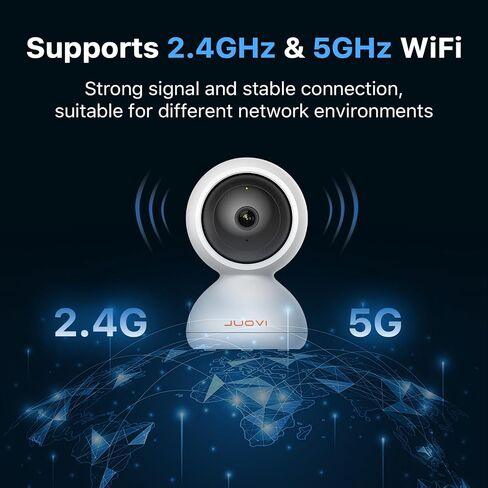 4MP Indoor Security Camera with 2.4/5 GHz WiFi, Pan Tilt Camera for Baby & Pet, 360° Home Security with App, Motion Detection & Tracking, Night Vision, 2-Way Audio, Privacy Mode (White) in Saudi Arabia