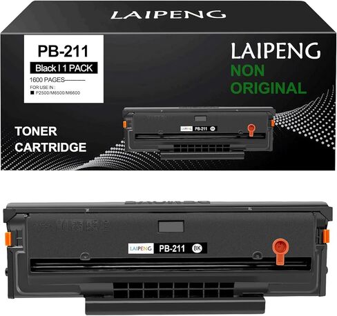 PB-211 PB211 PB 211E PB-211EV PB 211EV Compatible Toner Cartridge 1600 Pages for P2500W P2502W P2207 M6550 M6500NW M6550NW M6600 M6600NW M6602NW M6552 M6552NW M6602N Printers (Black,1-Pack) in Kuwait