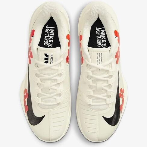 Nike Women's Court Air Zoom GP Turbo HC Naomi Osaka 'Coconut Milk Team Orange Black' (DZ3362-100) - Size 11 US Women's in Saudi Arabia