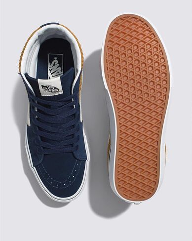 Vans - Unisex Sk8-Hi Shoes, Color Blue/Brown, Size: 8.5 M US Mens / 10 M US Womens in Kuwait