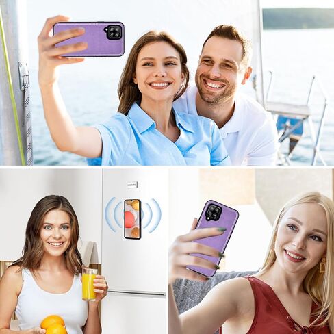 حافظة هاتف Asuwish لهاتف Samsung Galaxy A42 5G مزودة بسحاب وغطاء خلوي قابل للفصل مع واقي شاشة من الزجاج المقسى وحزام كروس وفتحة بطاقة زهرة A 42 G5 42A S42 4G 2021 للنساء والفتيات باللون الرمادي in Kuwait