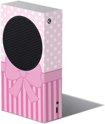 MightySkins Skin Compatible with Xbox Series S - Pink Present | Protective, Durable, and Unique Vinyl Decal wrap Cover | Easy to Apply and Change Styles | Made in The USA in Saudi Arabia