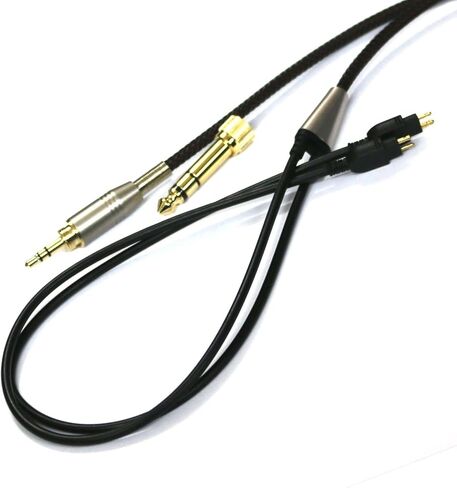 NewFantasia Replacement Audio Upgrade Cable Compatible with Sennheiser HD650, HD600, HD580, HD58X, HD660S, HD660S2, Massdrop HD6XX Headphones 1.2meters/4feet in Saudi Arabia