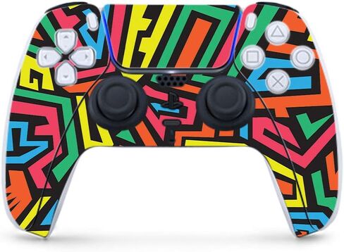 MightySkins Gaming Skin for PS5 / Playstation 5 Controller - Coral Garden | Protective Viny wrap | Easy to Apply and Change Style | Made in The USA in Saudi Arabia