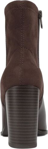 Soda “Mover" ~ Women Pointed Toe Two-Tone Medium Heel Ankle Boot with Side Zipper in Saudi Arabia