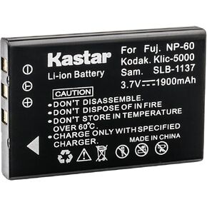 Kastar Replacement Battery for HP Photosmart R717 R507 R60R R707 R725 R727 R817 R818 R827 R837 R927 R937 R967 Gateway DC-T50 Traveler DC6300 Vizio DC630C Memorex MCC228RSBLK 7-IN-1 HD Digital Camera