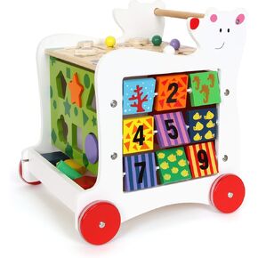 Small Foot Wooden Toys - Wooden Baby Bear Walker