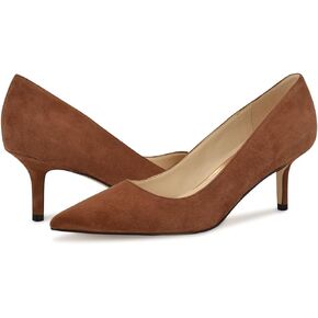 Nine West Women's Arlene Pump, Cognac Suede 121, 5.5