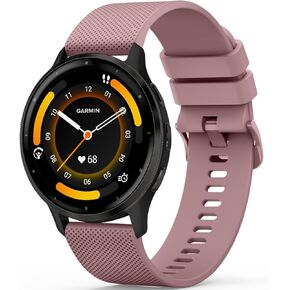 Meliya Bands Compatible with Garmin Vivoactive 4 Watch Band, Garmin Venu 3 / Venu 2 Watch Band Women Men, 22mm Soft Silicone Sport Replacement Strap for Garmin Venu 3, Venu 2, Vivoactive 4, Forerunner 745 / 265 / 255 Music Smart Watch