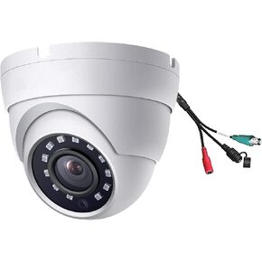 4k 8MP Analog Dome TVI CCTV Security Camera 4-in-1 (TVI/AHD/CVI/CVBS), 65ft Night Vision, 2.8mm Wide Viewing Angle, Outdoor, ONLY Compatible with 8MP DVR