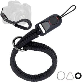 ZXZone Quick Release Camera Wrist Strap for DSLR Mirrorless Camera，Camera Hand Strap with Safer Connector