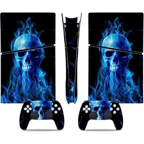 غلاف أسود لجهاز PS5 Slim Digital، ملصق غشاء واقي للإصدار الرقمي لوحدة التحكم PS5 Slim، ملصق جلدي غطاء كامل (قرص العسل الأخضر)