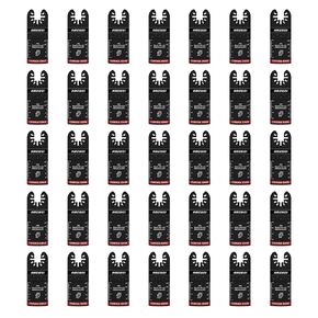 30 Pcs Bi-Metal Oscillating Tool Blades, Curved Edge Multitool Blades for Wood with Nails, Metal, Wood, Oscillating Saw Blades Compatible with Dewalt Milwaukee Bosch Worx Ryobi(34MM)