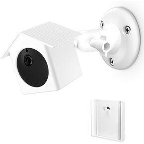 Wall Mount for Wyze Cam Outdoor, Outdoor Mount with Waterproof Cover for Wyze Cam Outdoor (White, 1 Pack)