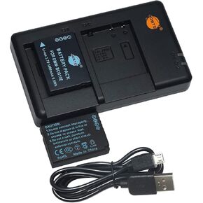 DSTE Replacement for 2X DMW-BCG10 DMW-BCG10E Battery + Rapid Dual Charger with Micro USB Cable Compatible Panasonic Lumix DMC-ZS10 ZS15 ZS19 ZS20 ZS25 ZX3 TZ8 TZ10 TZ18 TZ19 TZ20 TZ25 ZR1