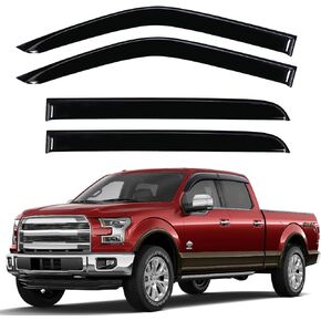 in Channel Rain Guards for Toyota 4Runner 2010-2024, Side Window Deflectors, Wind Visor, Rain Visor, 2010-2024 4 Runner Rain Guard Black 4 PCS