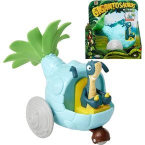 Gigantosaurus Bill's Bubble Toy Vehicle Bounces Up & Down, 6.5" Long, 4" Tall - Easy for Little Hands to Push Along - Dino Car Toys for Toddler Kids Boys & Girls