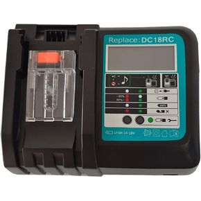 DC18RC Battery Charger 3A Replacement for Makita 14.4V -18V BL1850 BL1830 BL1840 BL1860 BL1430 BL1440 BL1450 DC18RA DC18RD