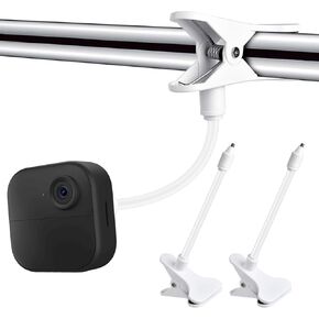 Flexible Clip Clamp Mount for Blink Outdoor 4 (4th Gen) / (3rd Gen) XT3 / Blink XT / XT2 / Mini/Blink Indoor, Adjustable Gooseneck Holder for Secure and Versatile Mounting