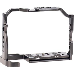 Foto4easy r8 cage for Canon R8 Camera with Quick Release Plate for Arca-Swiss,1/4" & 3/8" Screw Holes and Cold Shoe Mount for Camera Accessories