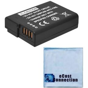 DMW-BLD10 Replacement Battery for DMW-BLD10 + Microfiber Cloth Connection