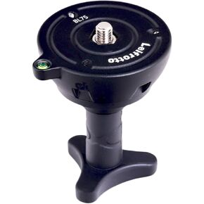 75mm Levelling Half Ball Adapter for Bowl Tripod Short Handle Low Profile, with 3/8'' Screw for Manfrotto Video Tripod Fluid Head DSLR Rig Camera