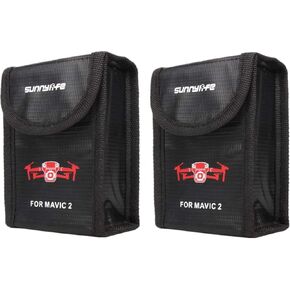 RotorLogic Mavic 2 LiPo Battery Safety Storage Bag for 1pc DJI Mavic 2 Pro/Zoom Drone Flight Battery (2-Pack)