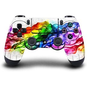 Whole Body Vinyl Sticker Decal Cover Skin for PS4 Controller - Rainbow