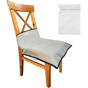 ReignDrop Booster Seat Cover Protector – Water-Proof High Chair Seat Protector Pad – Large Dining Room Chair Seat Protector – Includes Wash Bag – Easy to Maintain – Anti-Slip Backing