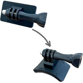 Flexible Adhesive Action Camera Mount for dashboards, windshield, handlebars, UTV roll cages, kayaks, bicycle helmet, jetskis, and more! Compatible with GoPro, Insta360, DJI, Sugru, and more