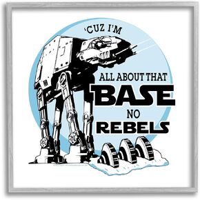 Stupell Industries Funny Robot Sci-Fi Phrase Framed Giclee Art by Off World Designs