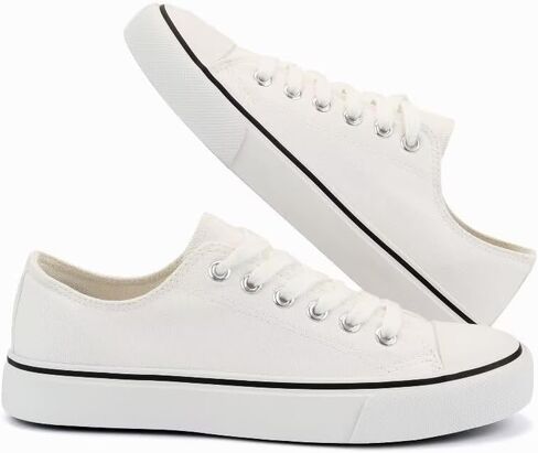 JUDIS Women’s Lace Up Canvas Shoes Low Top Fashion Sneakers Casual Tennis Walking Shoes in Saudi Arabia