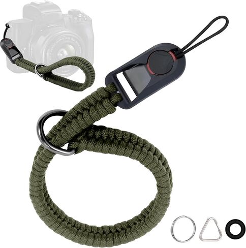 ZXZone Quick Release Camera Wrist Strap for DSLR Mirrorless Camera，Upgraded Camera Hand Strap with Safer Connector (Black) in Saudi Arabia