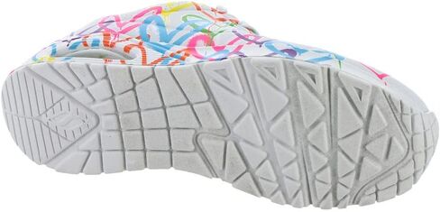 SKECHERS Women's James GOLDCROWN: UNO-Highlight Love Sneaker, White/Multi, 8 in Saudi Arabia