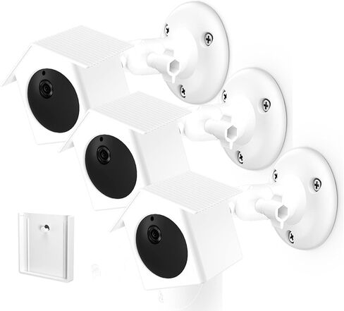 حامل جداري لكاميرا Wyze Cam Outdoor، حامل خارجي مع غطاء مقاوم للماء لكاميرا Wyze Cam Outdoor (أبيض، عبوة واحدة) in Kuwait