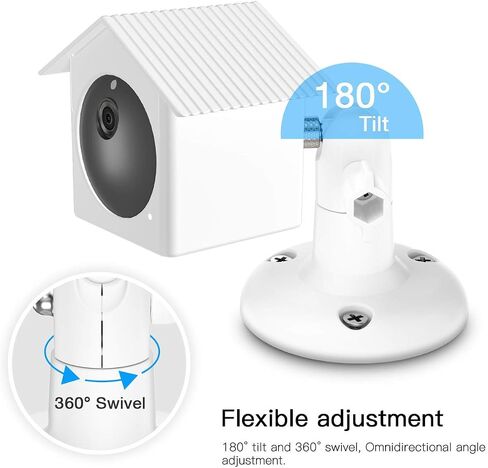 حامل جداري لكاميرا Wyze Cam Outdoor، حامل خارجي مع غطاء مقاوم للماء لكاميرا Wyze Cam Outdoor (أبيض، عبوة واحدة) in Kuwait