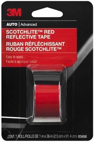 3M Scotchlite Red Reflective Tape, 03459, 2 in x 36 in, 1 Roll in Saudi Arabia