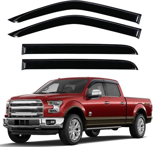 in Channel Rain Guards for Toyota 4Runner 2010-2024, Side Window Deflectors, Wind Visor, Rain Visor, 2010-2024 4 Runner Rain Guard Black 4 PCS in Saudi Arabia