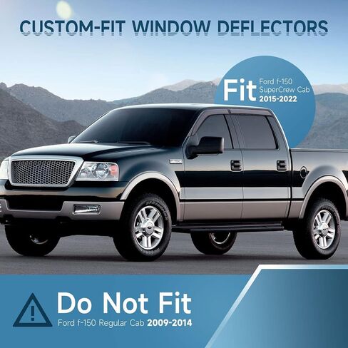 in Channel Rain Guards for Toyota 4Runner 2010-2024, Side Window Deflectors, Wind Visor, Rain Visor, 2010-2024 4 Runner Rain Guard Black 4 PCS in Saudi Arabia