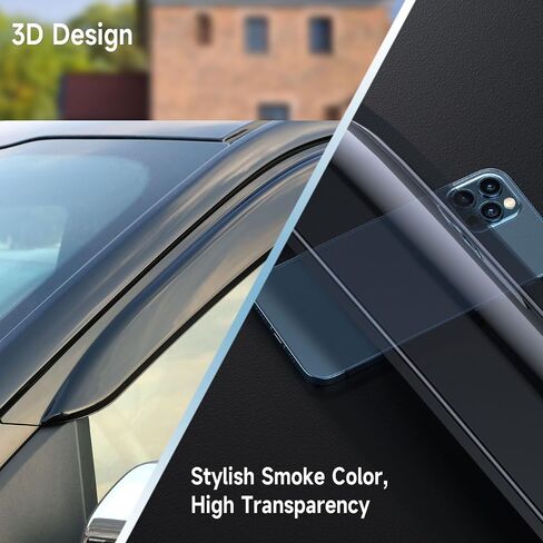 in Channel Rain Guards for Toyota 4Runner 2010-2024, Side Window Deflectors, Wind Visor, Rain Visor, 2010-2024 4 Runner Rain Guard Black 4 PCS in Saudi Arabia