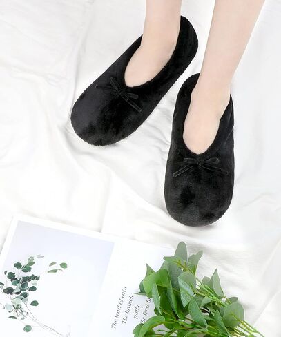 YINXIURD Women's Ballerina House Slippers, Anti-Skid Comfy Warm Ballet Style Slippers in Saudi Arabia