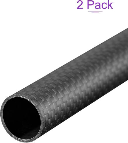 DMiotech 4 Pack 6mmx4mmx200mm Carbon Fiber Round Tubes, 3K Roll Wrapped Carbon Tube for RC Quadcopter, RC Airplane in Saudi Arabia