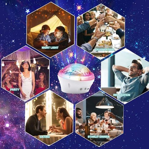 Star Night Light Projector for Kids, Galaxy Baby Star Night Light Projector for Bedroom with Timer Led Sky Light Projector Ceiling 4 Modes Lighting Shows Best Gift for Boys and Girls Adults in Saudi Arabia