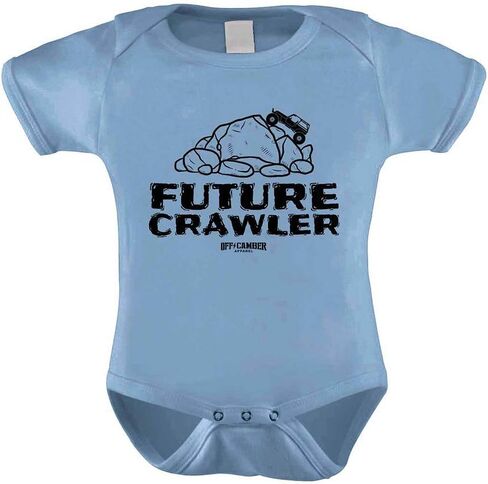Off-Camber Apparel Infant Future Crawler Onesie offroad 4x4 outfit Multiple sizes/colors (3 Month, White) in Kuwait