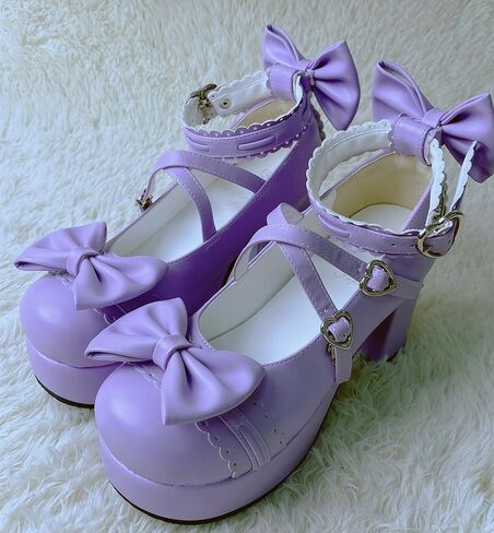 Japanese Lolita Party Shoes Platform Heels Strappy Women's Pumps in Kuwait