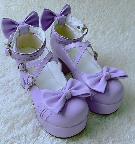 Japanese Lolita Party Shoes Platform Heels Strappy Women's Pumps in Kuwait