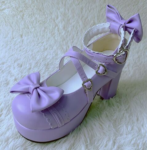 Japanese Lolita Party Shoes Platform Heels Strappy Women's Pumps in Kuwait